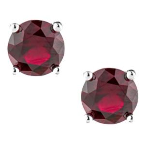Kenneth Jay Lane Ruby Luxe around Stud Earrings